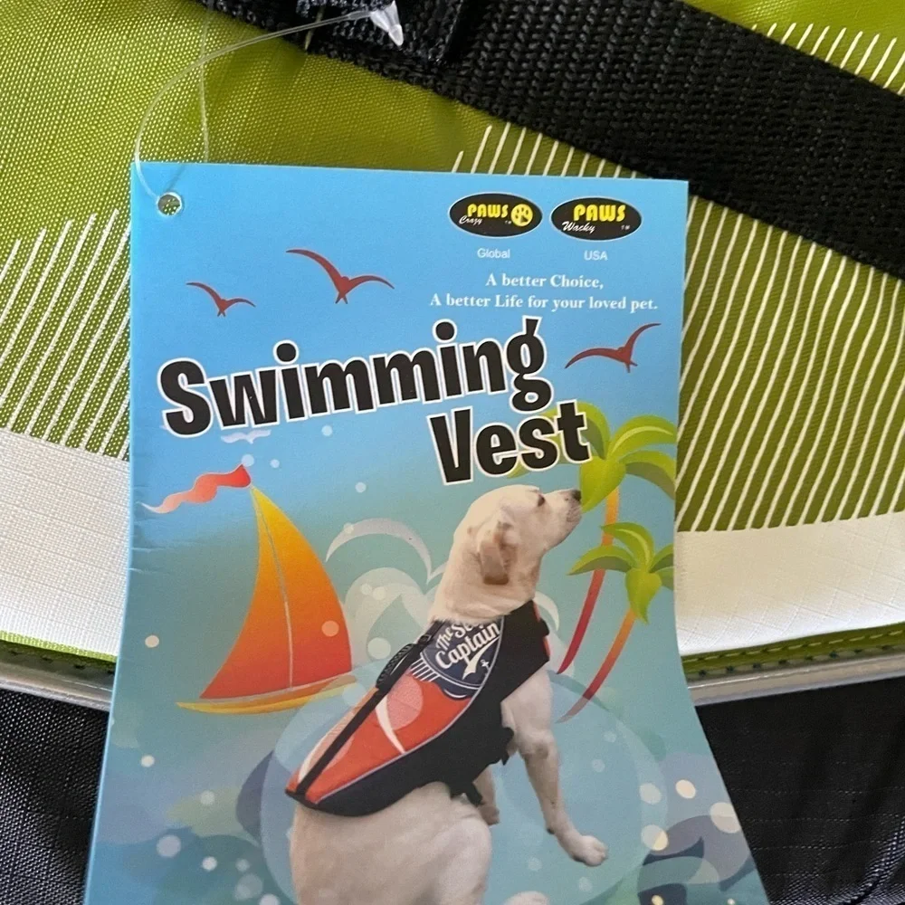WACKY PAWS “The Sea captain” Dog pet swimming vest -size XL